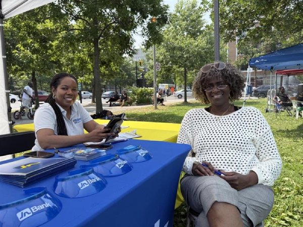 MSR, Krystal Small, with customer - JN Bank